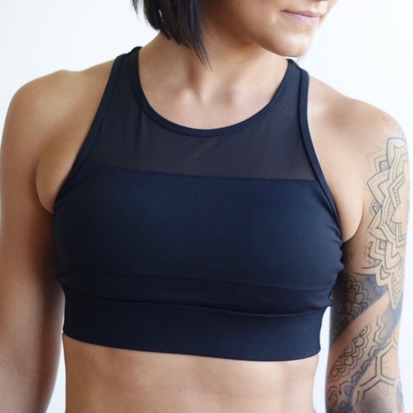ZYIA ACTIVE black sports bra XS “one more rep” ZYIA black top - Picture 2 of 8